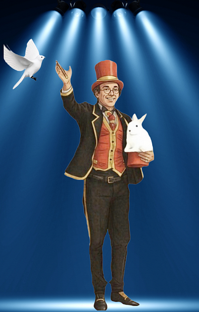 Magicien avec animaux